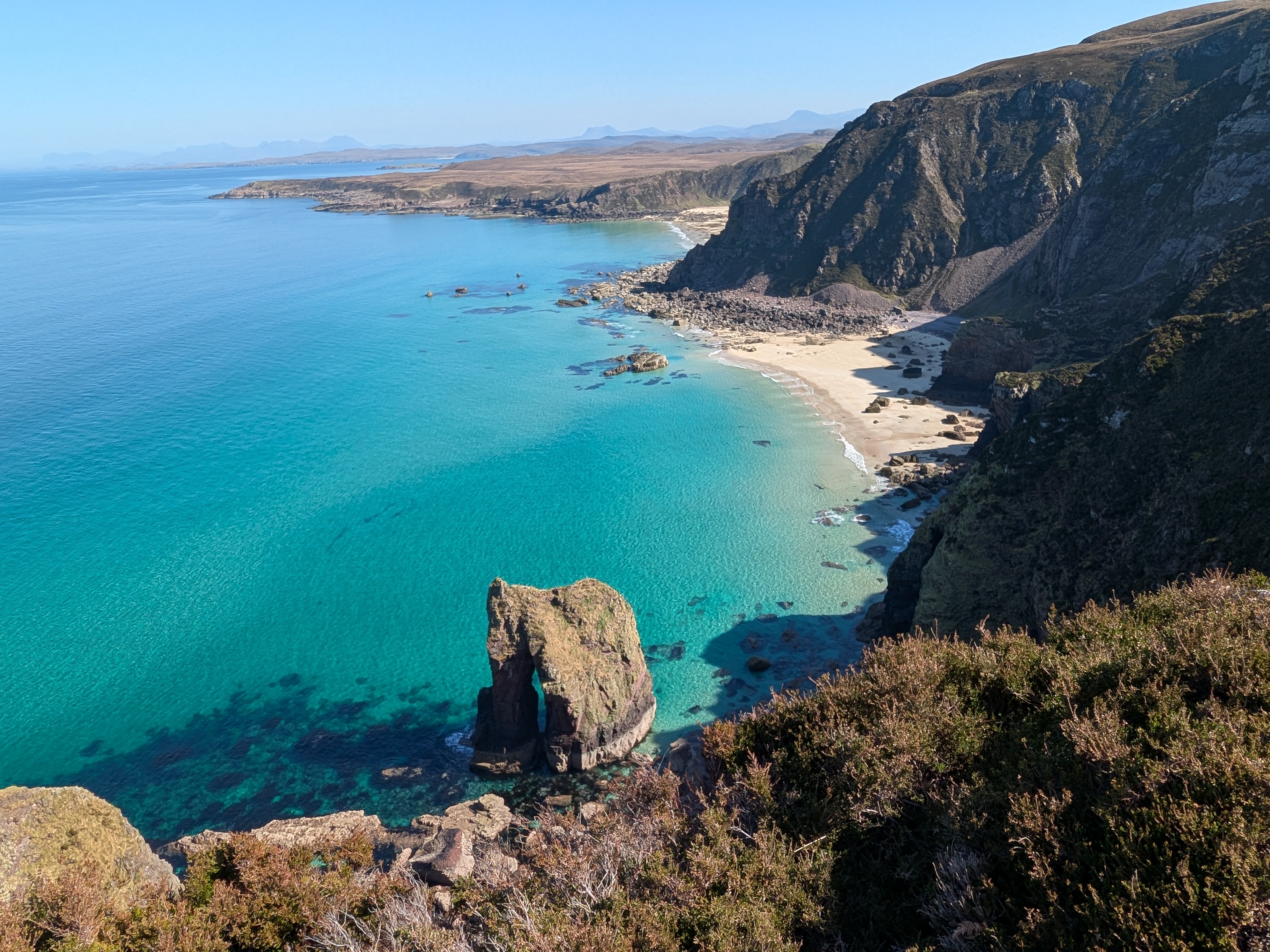 Natural arch at Camas Mòr, near Melvaig