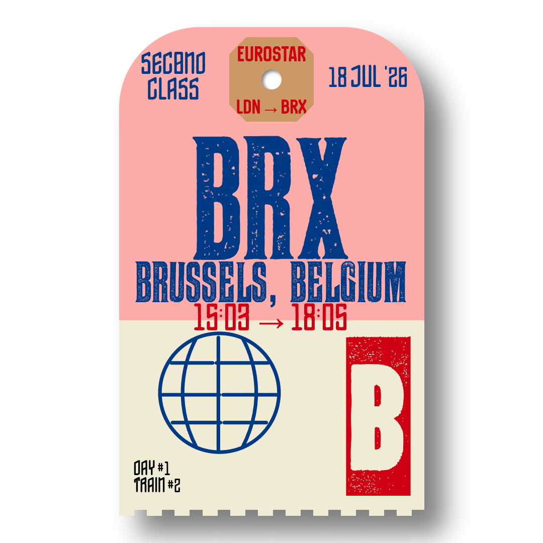 Luggage tag for train 2