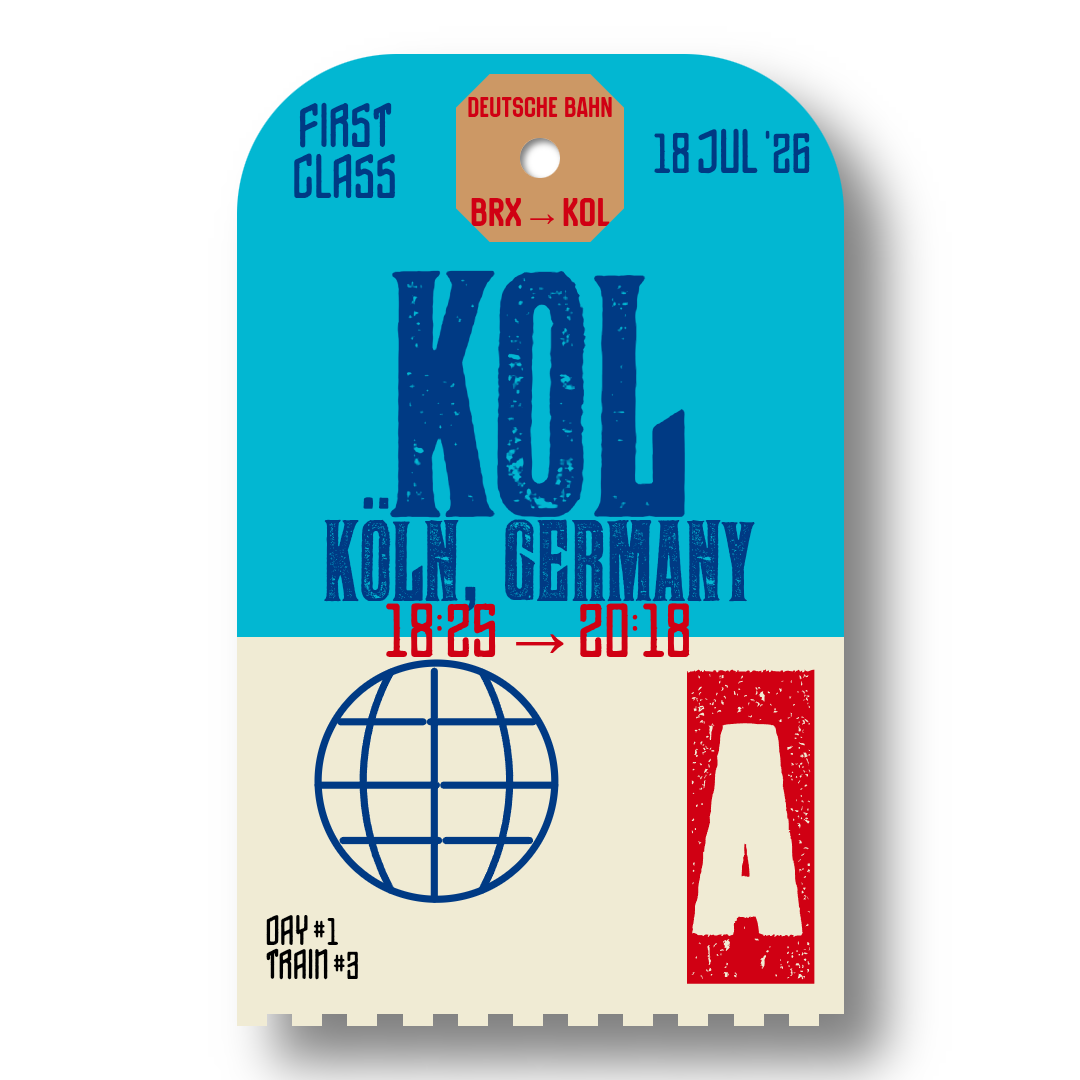 Luggage tag for train 3