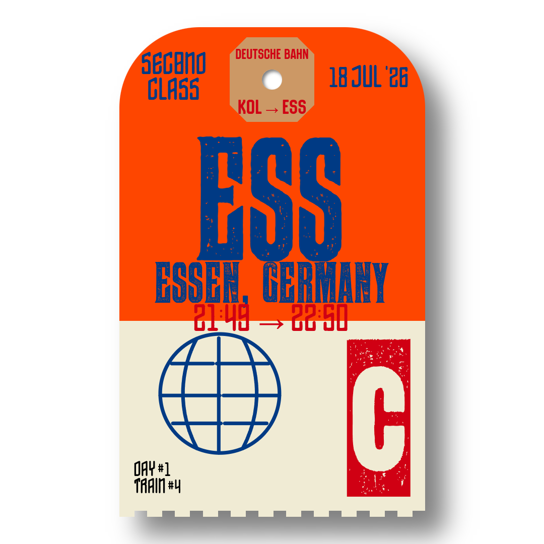 Luggage tag for train 4