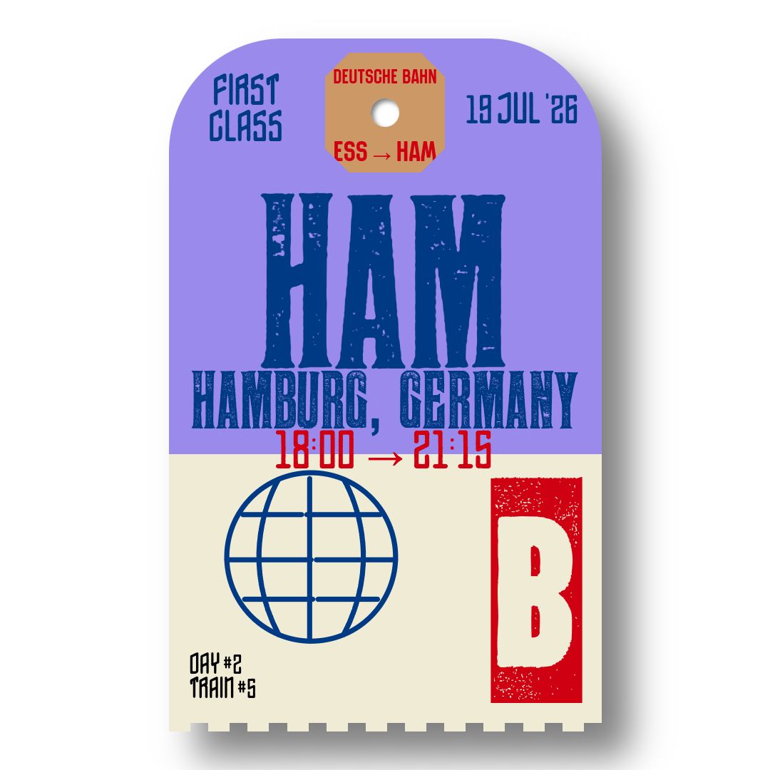 Luggage tag for train 5