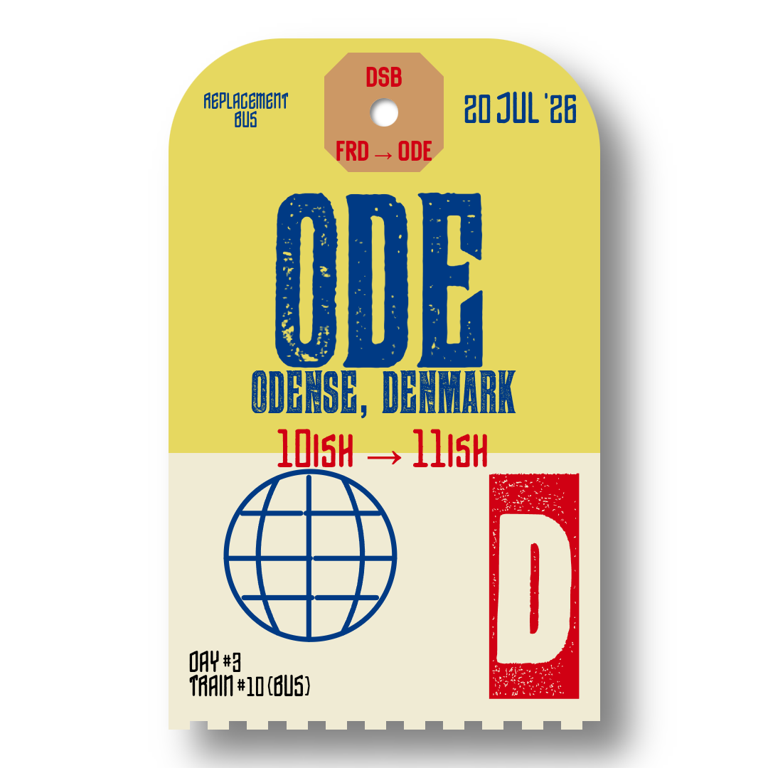 Luggage tag for train 10