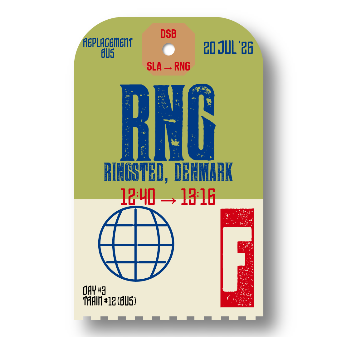 Luggage tag for train 12