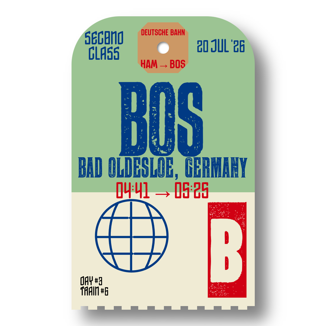 Luggage tag for train 6