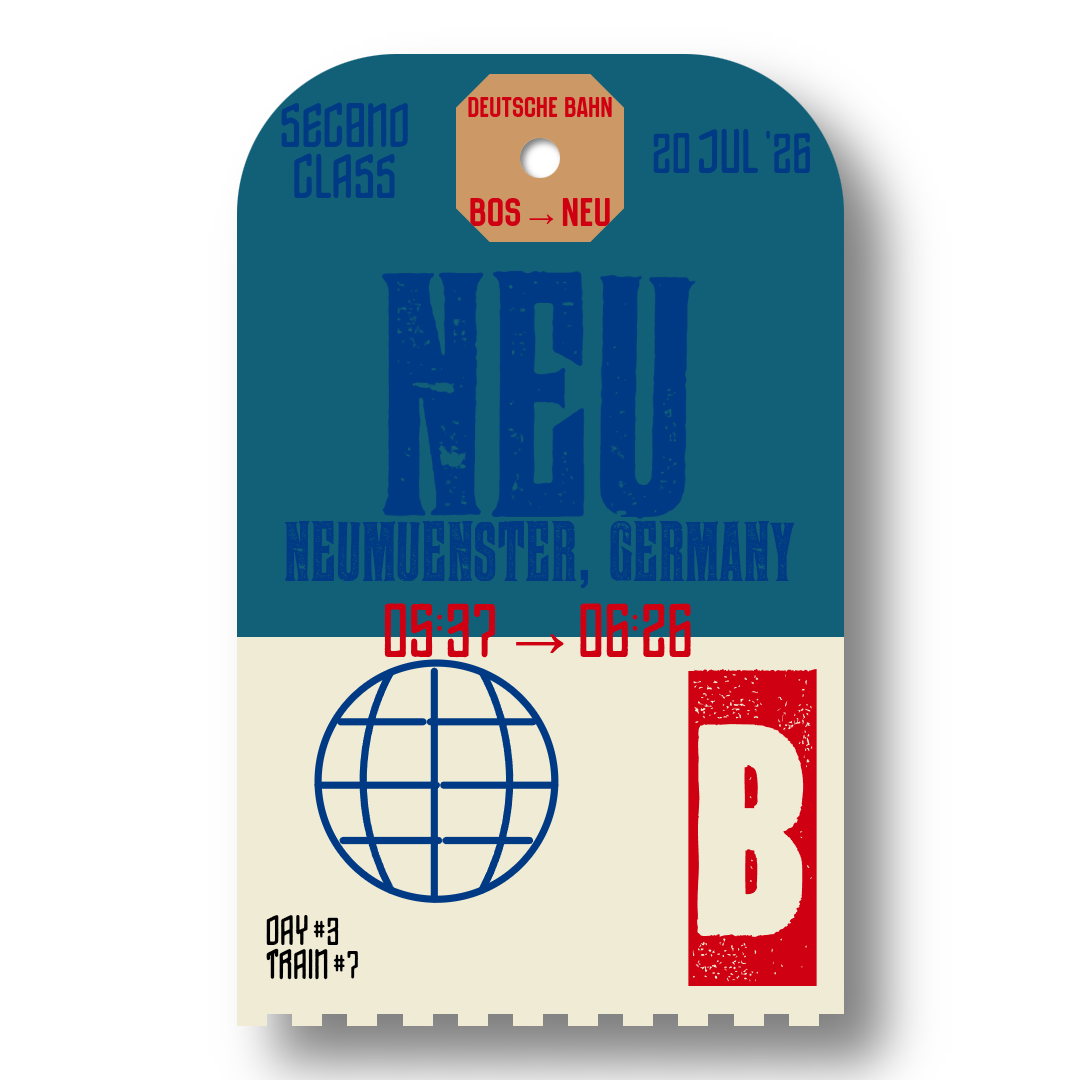 Luggage tag for train 7