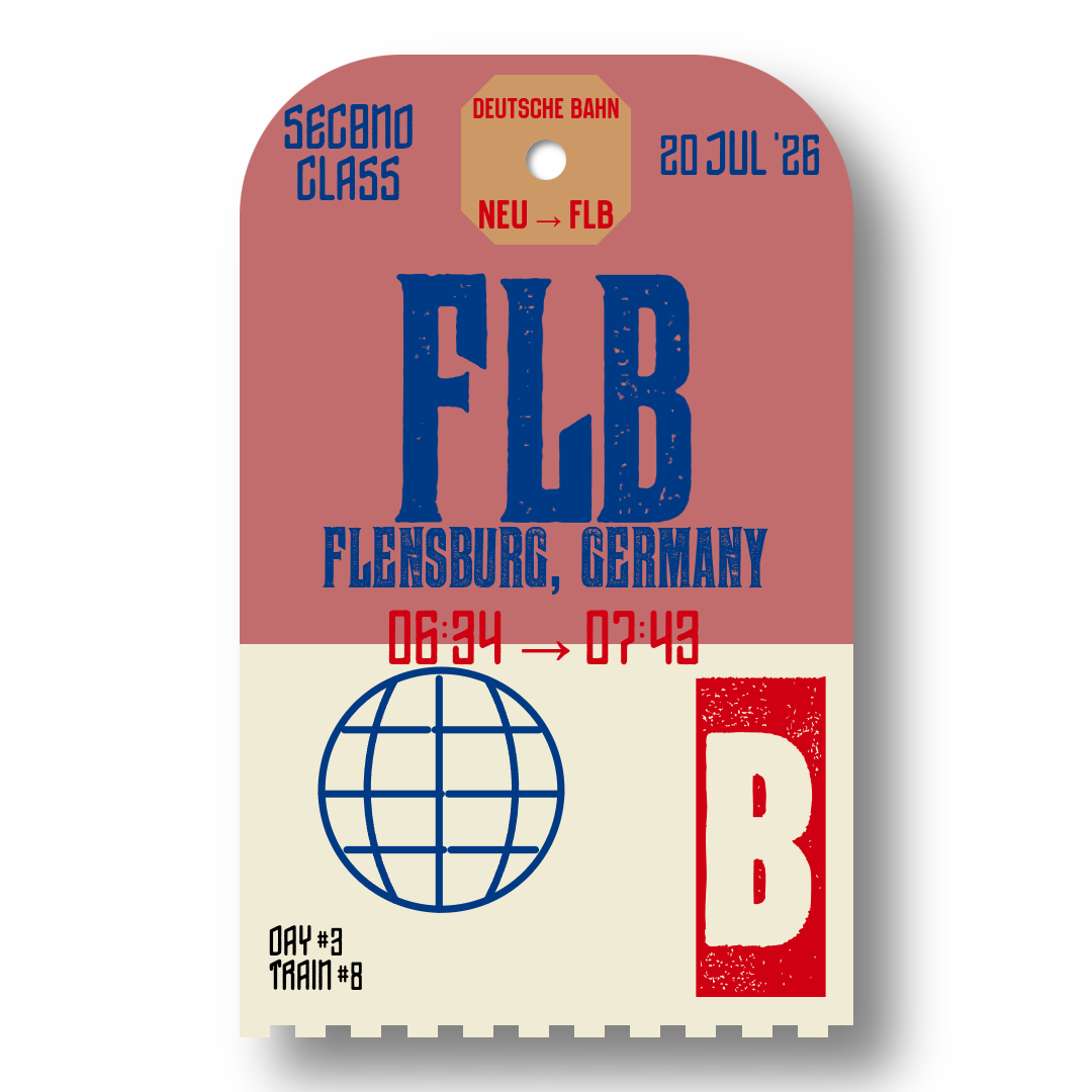 Luggage tag for train 8