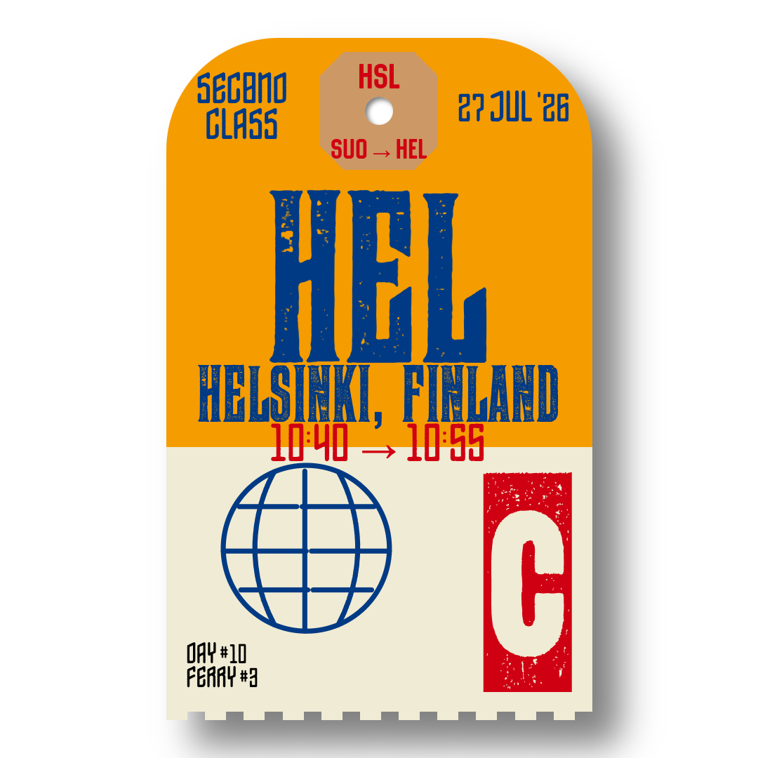 A luggage tag for ferry 3