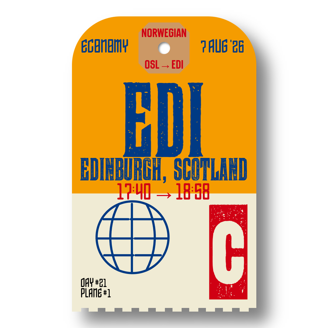 A luggage tag for plane 1