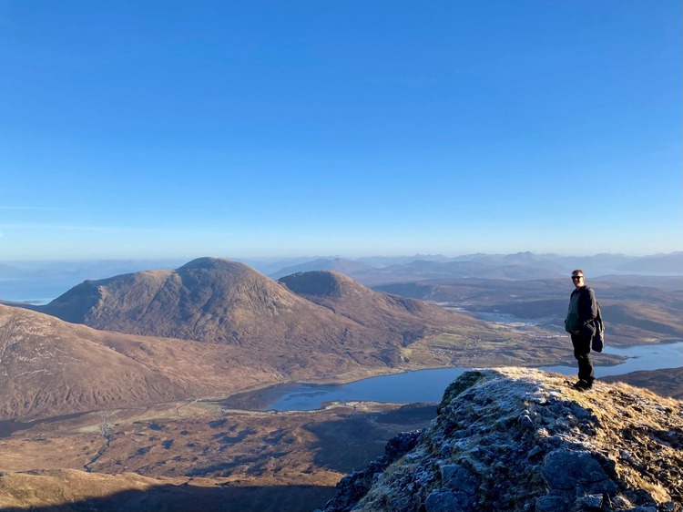 The view from near the top of Blà Bheinn (Blaven)